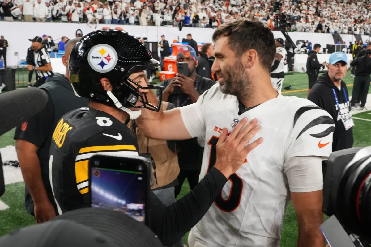 The NFL's two oldest quarterbacks meet after Pittsburgh's 33-31 loss to Cincinnati.