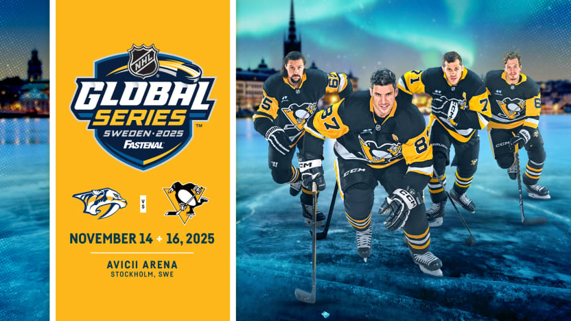 Penguins face the Predators at Sweden